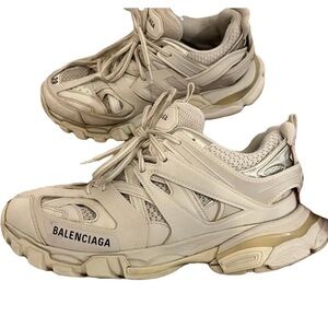 Balenciaga Track Sneakers | Luxury Designer | Beige | Size 7 (EU 40)